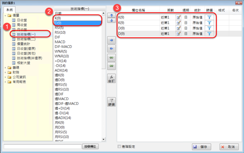 如何設定日kd黃金交叉