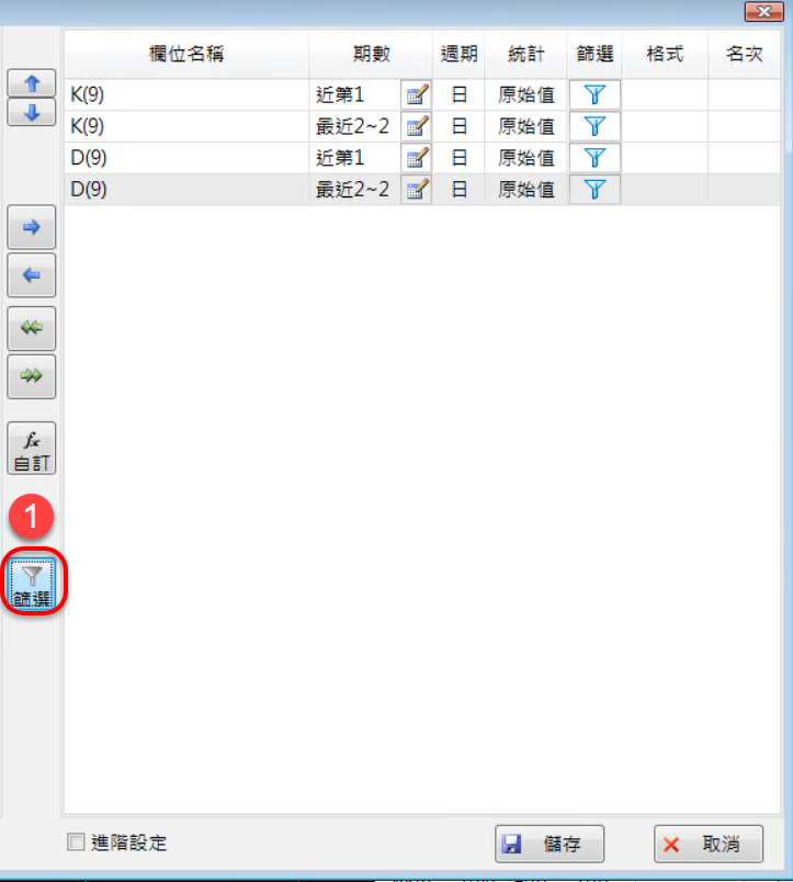 如何設定日kd黃金交叉