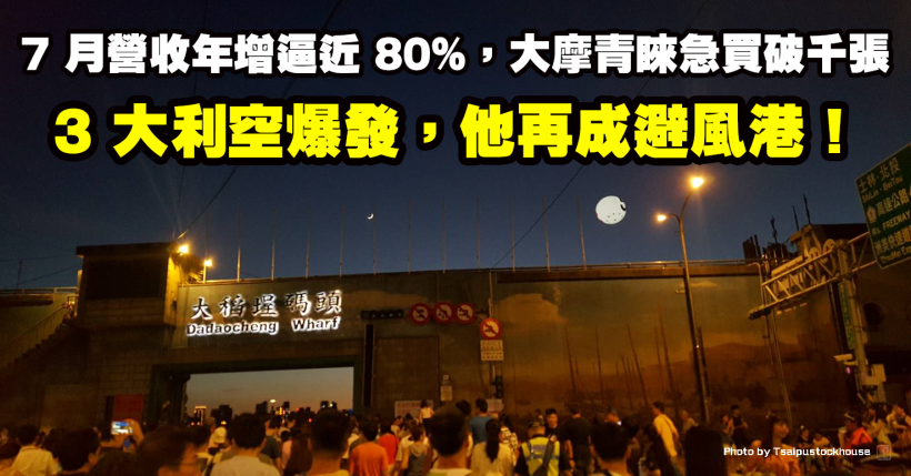 3 大利空環伺，這間「健身大廠」7 月營收年增近 80％成完美避風港，大摩急買破千張！