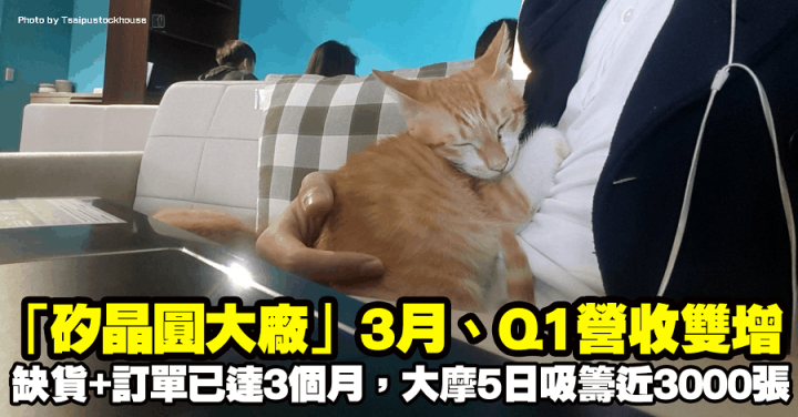 「矽晶圓大廠」3月、Q1營收雙增，缺貨+訂單已達3個月，大摩5日吸籌近3000張