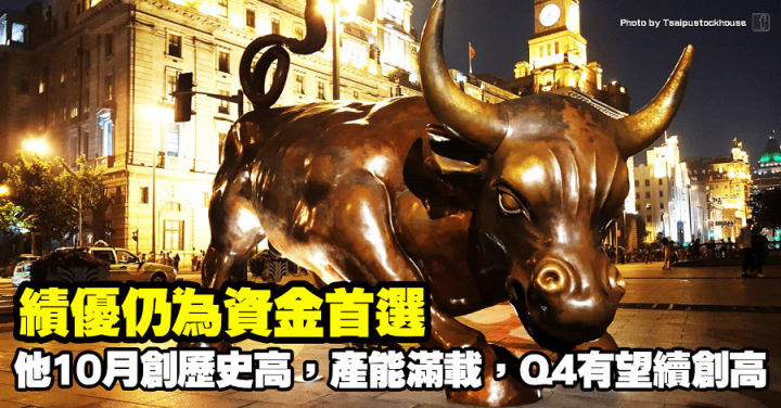 績優仍為資金首選，他10月創歷史高，產能滿載，Q4有望續創高