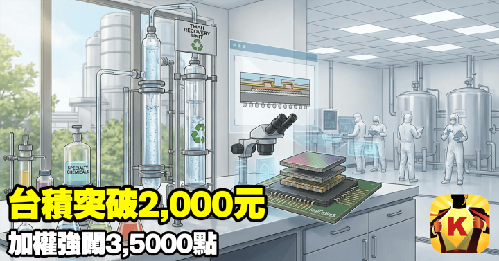 【台股盤後】台積突破2,000元，加權強闖35,000點