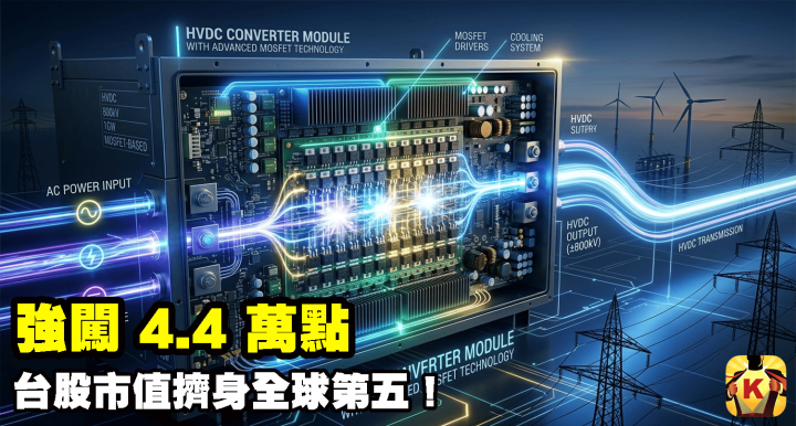 【台股盤後】強闖 4.4 萬點，台股市值擠身全球第五！