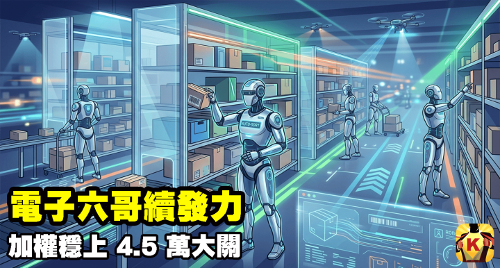 【台股盤後】電子六哥續發力，加權穩上 4.5 萬大關