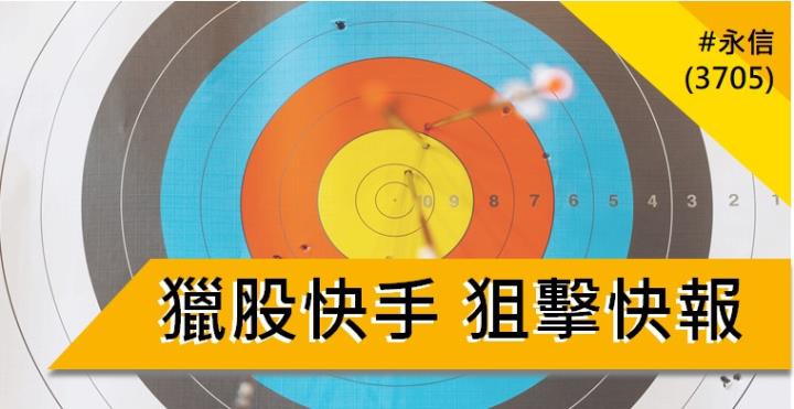 【12/28 獵股快手 - 狙擊快報】永信 (3705) 價格受壓制，空方完美型態!
