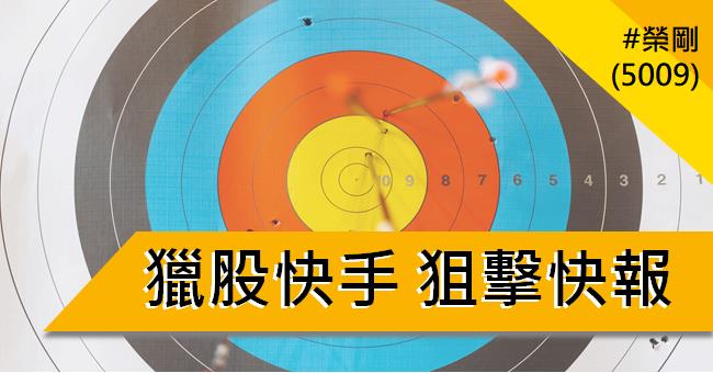 【01/30 獵股快手 - 狙擊快報】榮剛 (5009) 均線多頭排列!