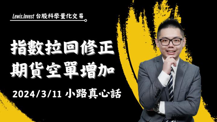 【03/11小路盤後速覽】指數高檔量縮震盪，盤面持續高低位階轉換！