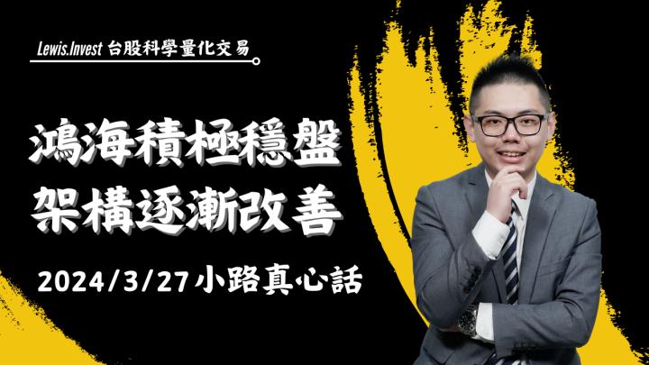 【03/27小路盤後速覽】鴻海領軍再度止穩！市場結構真的慢慢改善了？
