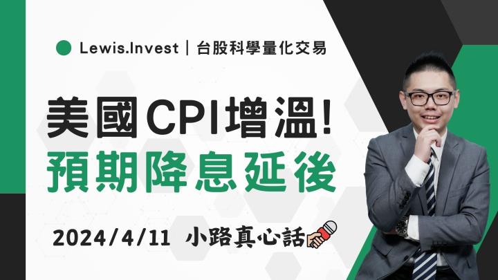 【04/11小路盤後速覽】美國CPI增溫超乎預期💥美國降息時間預期延後！（內含學員對帳單）