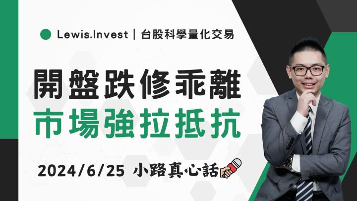 【06/25小路盤後速覽】指數深V轉，乖離率修正結束了？