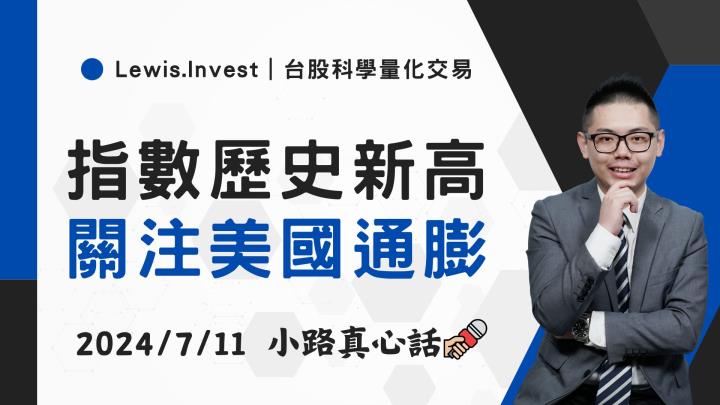 【07/11小路盤後速覽】鮑威爾鴿派談話，聚焦CPI數據📊