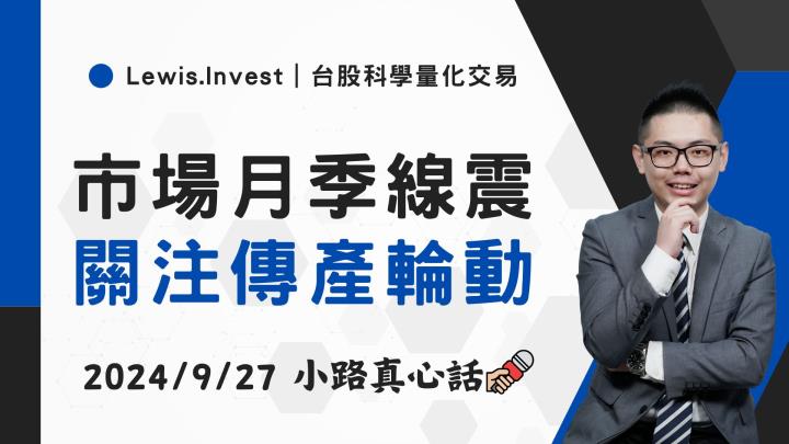 【09/27小路盤後速覽】月季線死叉牽制,市場持續洗盤震盪