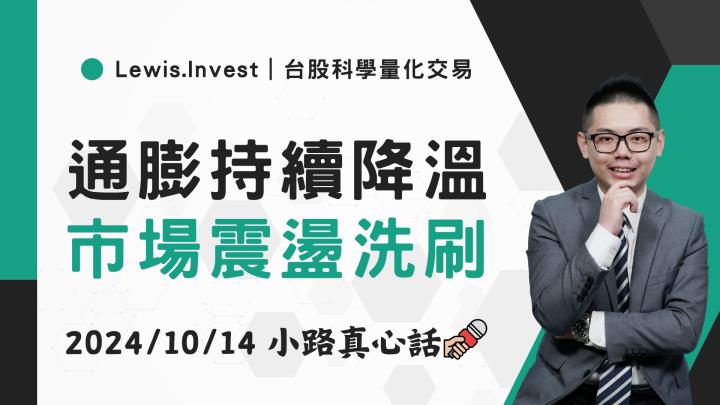 【10/14小路盤後速覽】美國通膨降溫，道瓊標普歷史高