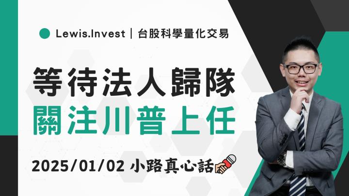 【01/02小路盤後速覽】新年開年震盪，美股回落洗盤