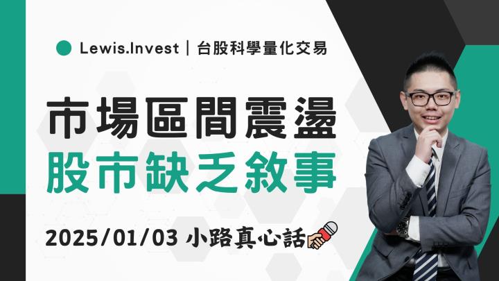 【01/03小路盤後速覽】震盪持續，美股等待法人歸隊