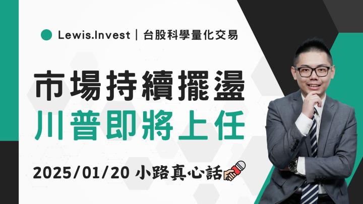 【01/20小路盤後速覽】聚焦川普上任，市場農曆年前觀望