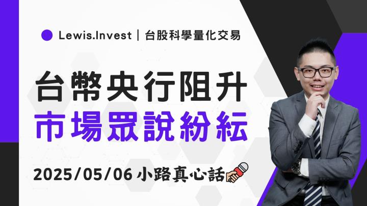 【05/06小路盤後速覽】台幣大幅回貶，市場震盪劇烈