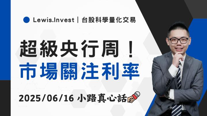 【06/16小路盤後速覽】超級央行周來臨，市場關注利率方向