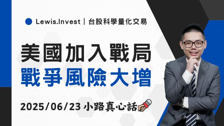 【06/23小路盤後速覽】美國參戰地緣政治衝突，股市利空影響