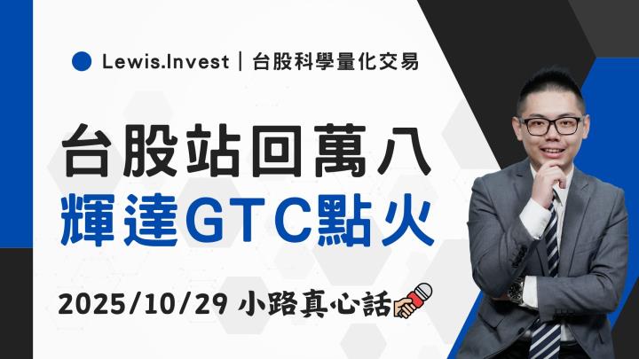 【10/29小路盤後速覽】台股站回兩萬八,輝達GTC大會送溫暖