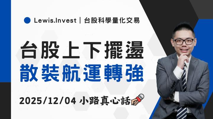 【12/04小路盤後速覽】台股上下擺盪,散裝航運出動