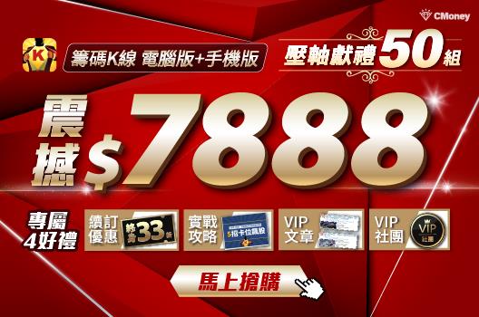 【壓軸獻禮加開50組】籌碼K線電腦版+手機版震撼價$7,888🔥現賺$14,240 ，享終身優惠價再送專屬好禮 ! 