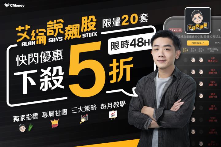 艾綸說飆股｜大盤再創修正新低/重點均線上周四已講/選股APP快閃優惠