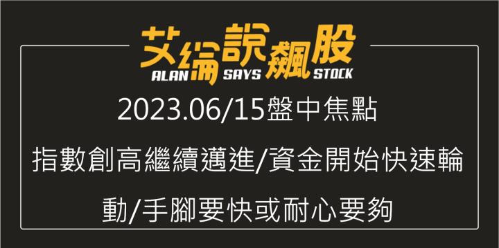 艾綸說飆股｜指數創高繼續邁進/資金開始快速輪動/手腳要快或耐心要夠