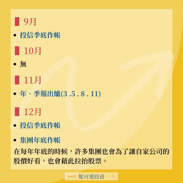 每年1~12月股市行事曆 - 妮可要投資