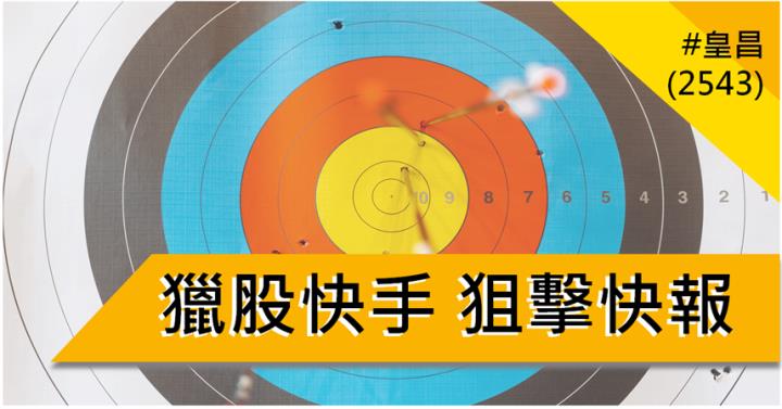 【2/22獵股快手 - 狙擊快報】皇昌(2543)反覆測試日低下影線仍失守，擇機偏空操作!