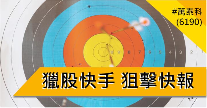 【4/30獵股快手 - 狙擊快報】萬泰科(6190)爆量創高後跌破三線，反彈至日低點偏空操作!