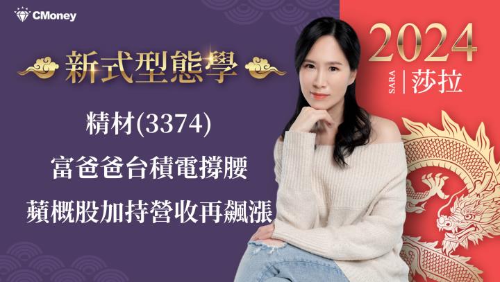 精材(3374)富爸爸台積電撐腰，蘋概股加持營收再飆漲