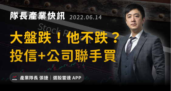 【產業戰隊VIP】大盤大跌！他卻不跌？原來投信＋公司派已聯手買進