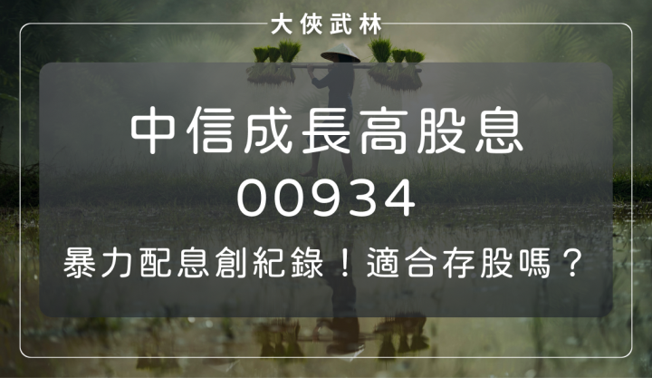 中信成長高股息(00934) 月配息 ETF 深度研究報告
