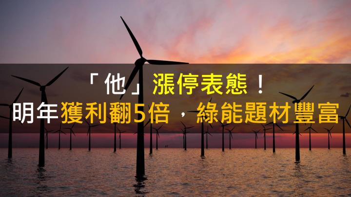 「他」漲停表態!2023年獲利翻5倍,綠能題材豐富!