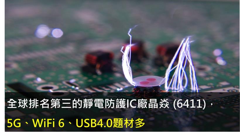 晶焱 (6411)5G、WiFi 6、USB4.0題材多，宜留意獲利能否亦步亦趨