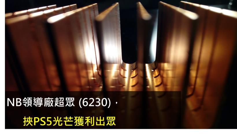 【研究報告】NB領導廠超眾 (6230)，挾PS5光芒獲利出眾