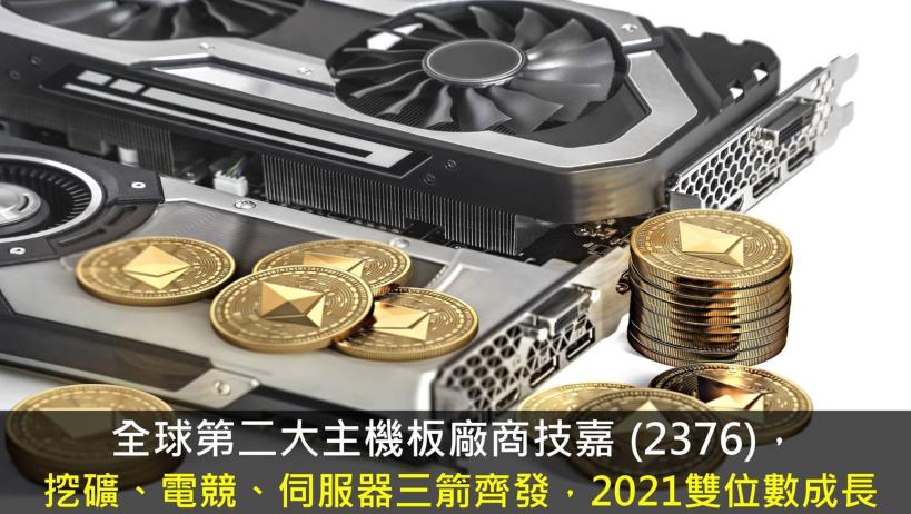【研究報告】技嘉 (2376) 挖礦、電競、伺服器三箭齊發，2021雙位數成長