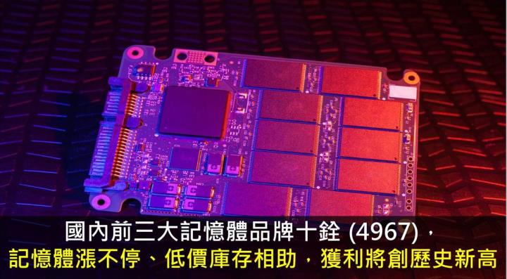 【研究報告】十銓 (4967)記憶體漲不停、低價庫存相助，獲利將創歷史新高