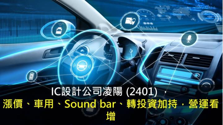 【研究報告】凌陽 (2401) 漲價、車用、Sound bar、轉投資加持，營運看增