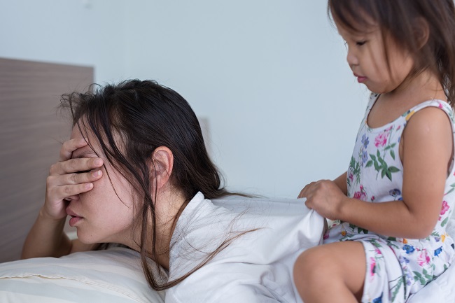 疲憊的家庭主婦