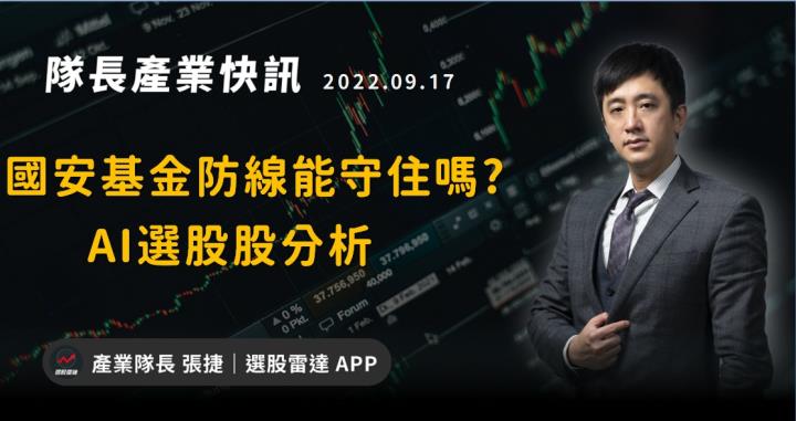 【產業戰隊VIP】國安基金防線能守住嗎+AI選股分析