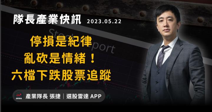 【產業戰隊VIP】停損是紀律,亂砍是情緒!六檔下跌股票追蹤