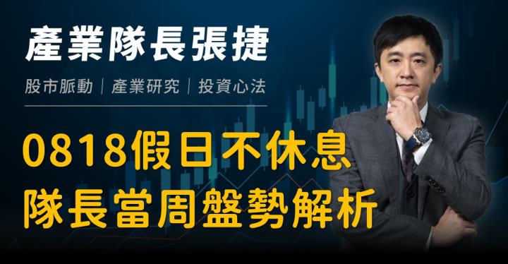【產業戰隊】0818假日不休息隊長當週盤勢解析