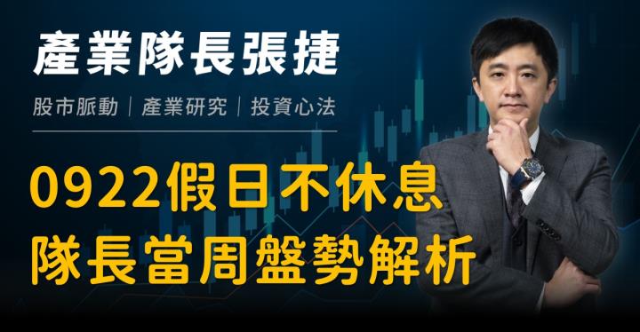 【產業戰隊】0922假日不休息隊長當週盤勢解析