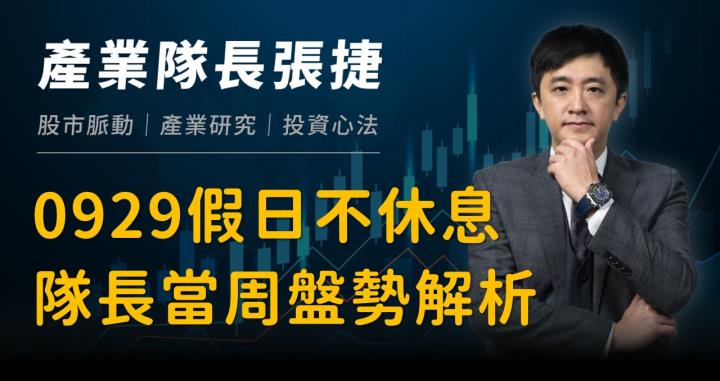 【產業戰隊】0929假日不休息隊長當週盤勢解析