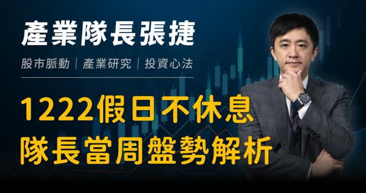 【產業戰隊】1222假日不休息隊長當週盤勢解析