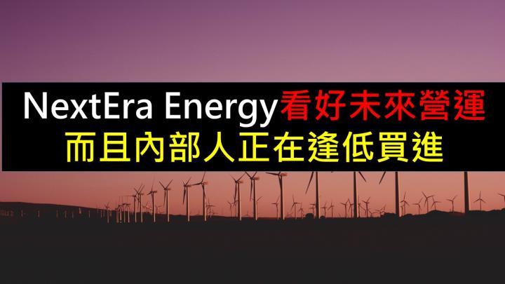 NextEra Energy看好未來營運！而且內部人正在逢低買進 