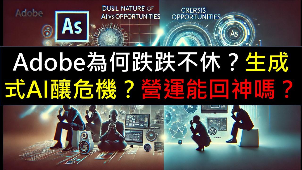 Adobe為何跌跌不休？生成式AI是危機？未來能重回成長嗎？-美股夢想家-施雅棠| CMoney投資網誌