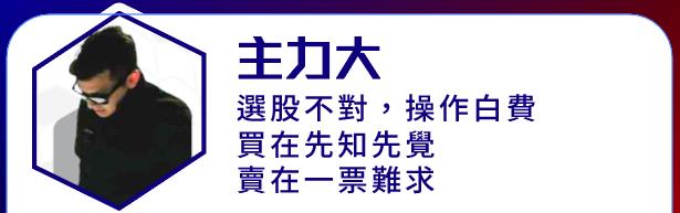 籌碼K線 達人每日盤前觀察標的-主力大
